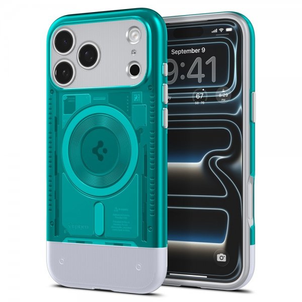 Spigen iPhone 17 Pro Max Deksel Classic C1 MagFit Bondi Blue