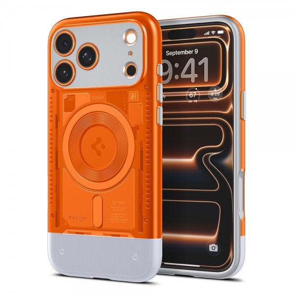Spigen iPhone 17 Pro Max Deksel Classic C1 MagFit Tangerine