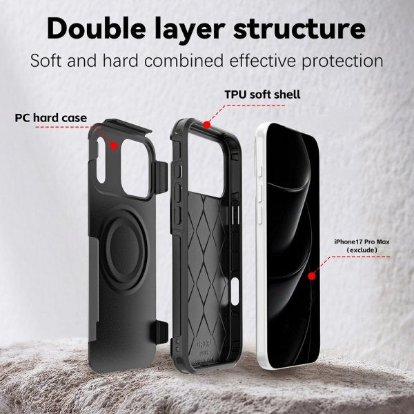 4smarts iPhone 17 Pro Max Deksel Defend Etui Ultimag Svart