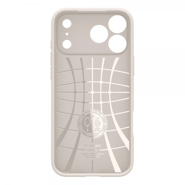 Spigen iPhone 17 Pro Max Deksel Liquid Air Natural Titanium