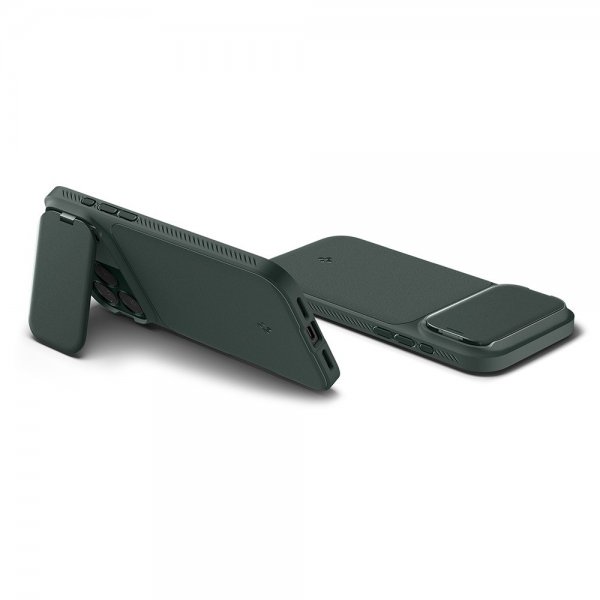 Spigen iPhone 17 Pro Max Deksel Optik Armor MagFit Abyss Green