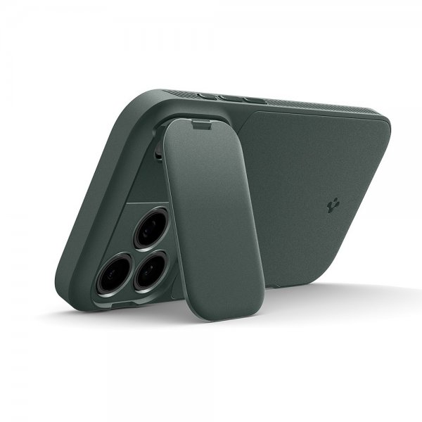 Spigen iPhone 17 Pro Max Deksel Optik Armor MagFit Abyss Green