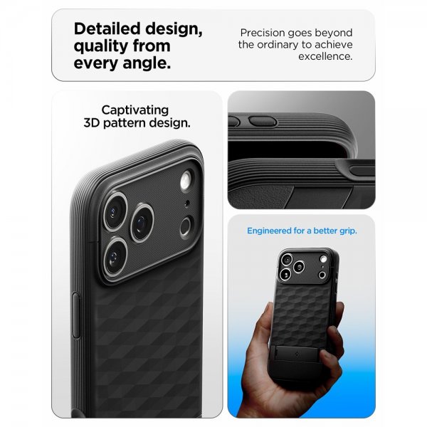 Spigen iPhone 17 Pro Max Deksel Parallax S MagFit Matte Black