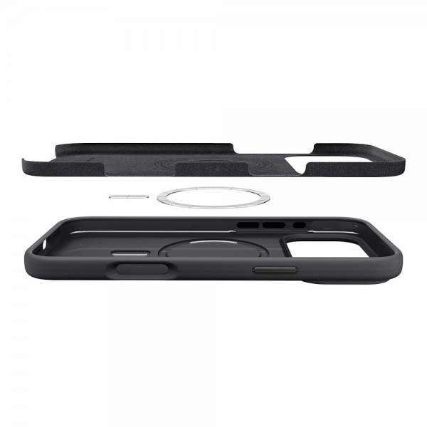Spigen iPhone 17 Pro Max Deksel Silicone Fit MagFit Svart
