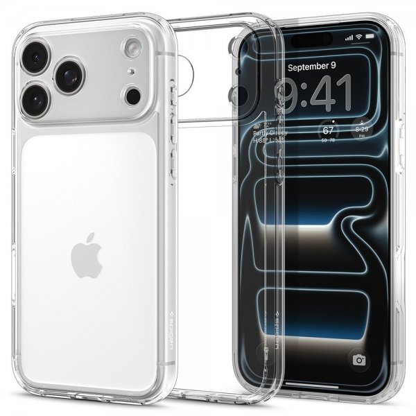 Spigen iPhone 17 Pro Max Deksel Ultra Hybrid Crystal Clear