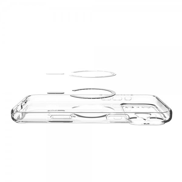 Spigen iPhone 17 Pro Max Deksel Ultra Hybrid MagFit Clear Deep Blue