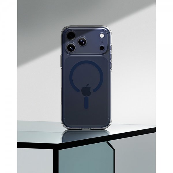 Spigen iPhone 17 Pro Max Deksel Ultra Hybrid MagFit Clear Deep Blue