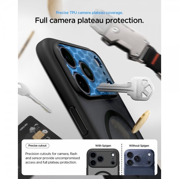 Spigen iPhone 17 Pro Max Deksel Ultra Hybrid MagFit Frost Black