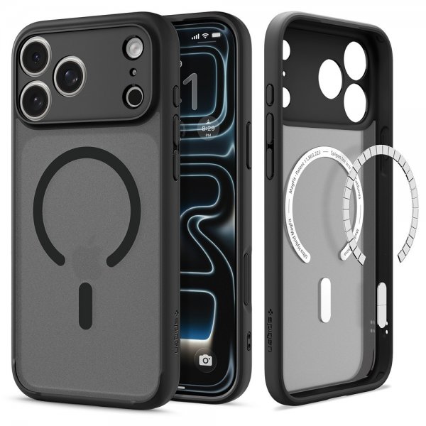 Spigen iPhone 17 Pro Max Deksel Ultra Hybrid MagFit Frost Black