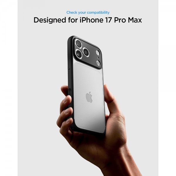 Spigen iPhone 17 Pro Max Deksel Ultra Hybrid Matte Black