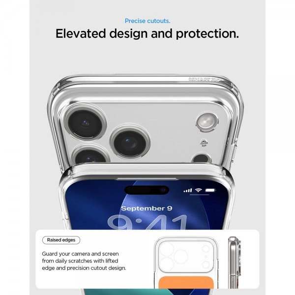 Spigen iPhone 17 Pro Max Deksel Ultra Hybrid T MagFit Glossy Orange