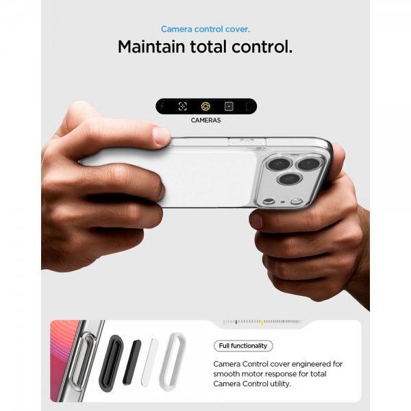 Spigen iPhone 17 Pro Max Deksel Ultra Hybrid T MagFit Glossy White
