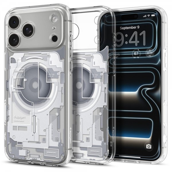 Spigen iPhone 17 Pro Max Deksel Ultra Hybrid Zero One MagFit Hvit