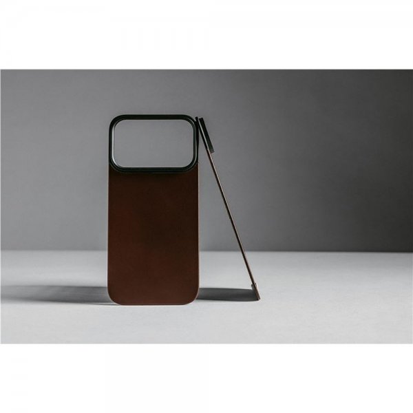 Nomad iPhone 17 Pro Max Skin Mag Leather Back Rustic Brown