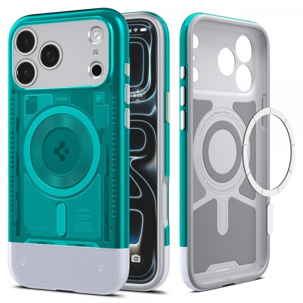 Spigen iPhone 17 Pro Deksel Classic C1 MagFit Bondi Blue