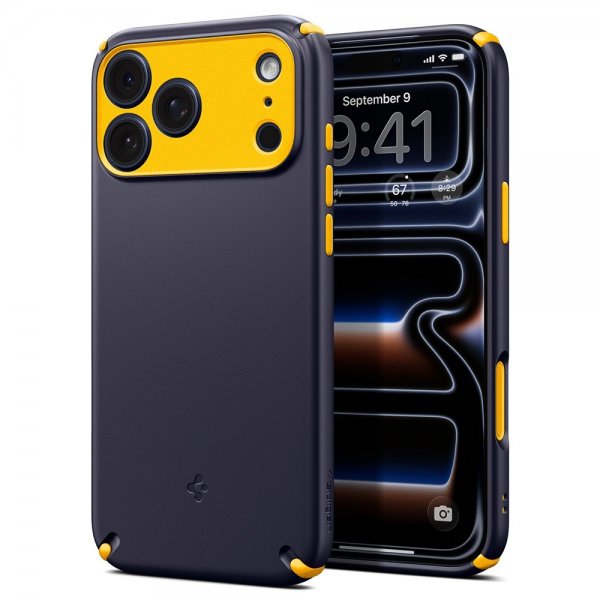 Spigen iPhone 17 Pro Deksel Nano Pop Hybrid MagFit Blueberry Navy