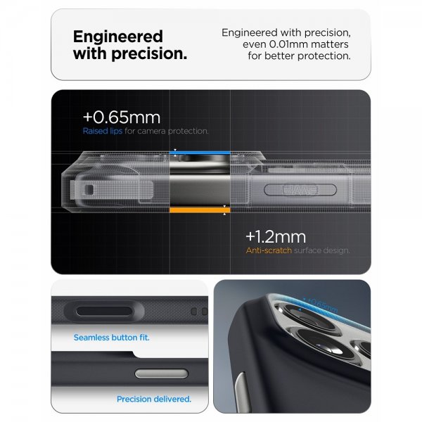Spigen iPhone 17 Pro Deksel Nano Pop MagFit Black Sesame