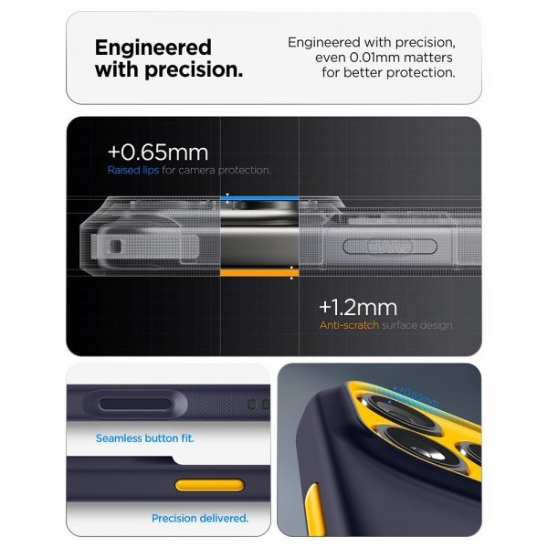 Spigen iPhone 17 Pro Deksel Nano Pop MagFit Blueberry Navy