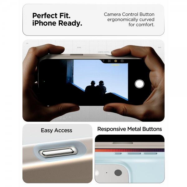 Spigen iPhone 17 Pro Deksel Silicone Fit MagFit Stone