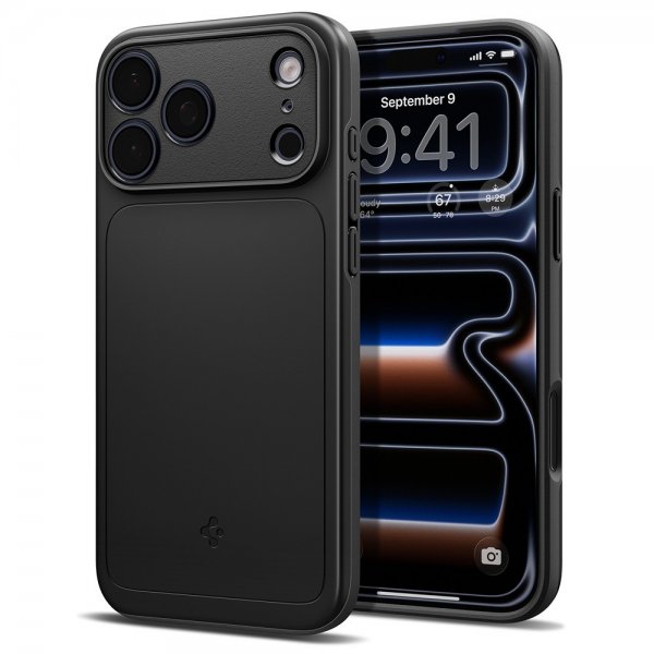 Spigen iPhone 17 Pro Deksel Thin Fit MagFit Svart