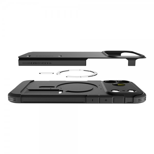 Spigen iPhone 17 Pro Deksel Tough Armor T MagFit Svart