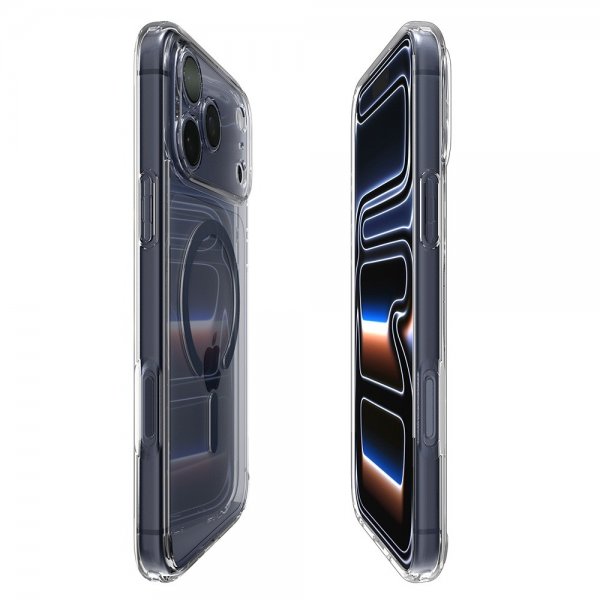 Spigen iPhone 17 Pro Deksel Ultra Hybrid MagFit Clear Deep Blue