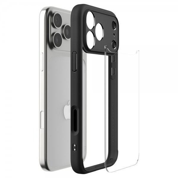 Spigen iPhone 17 Pro Deksel Ultra Hybrid Matte Black