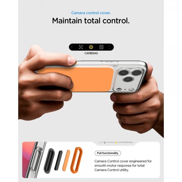 Spigen iPhone 17 Pro Deksel Ultra Hybrid T MagFit Glossy Orange