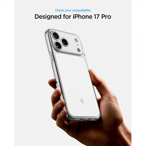 Spigen iPhone 17 Pro Deksel Ultra Hybrid T MagFit Glossy White