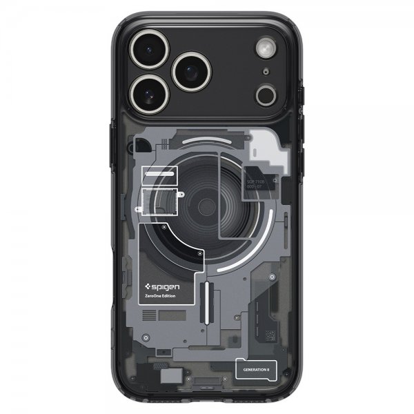 Spigen iPhone 17 Pro Deksel Ultra Hybrid Zero One MagFit Svart