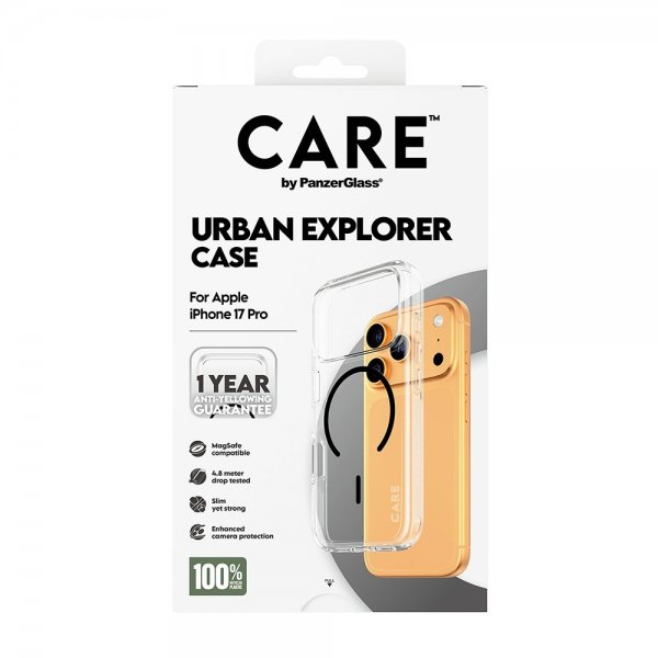 CARE by PanzerGlass iPhone 17 Pro Deksel Urban Explorer MagSafe Svart