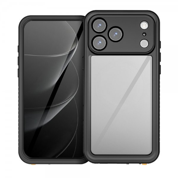 Redpepper iPhone 17 Pro Deksel Vanntett IP68 Svart