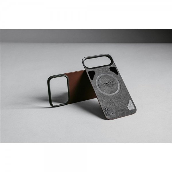 Nomad iPhone 17 Pro Skin Mag Leather Back Rustic Brown