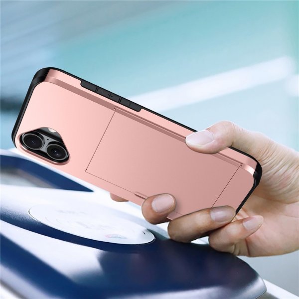iPhone 17 Deksel Card Slide Rosegull