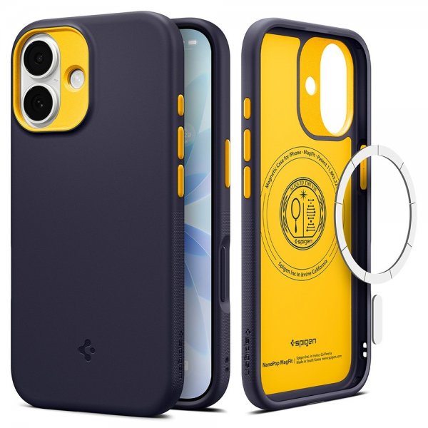 Spigen iPhone 17 Deksel Nano Pop MagFit Blueberry Navy