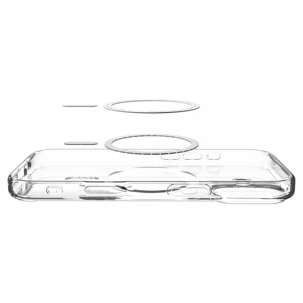 Spigen iPhone 17 Deksel Ultra Hybrid MagFit Clear White