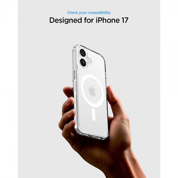 Spigen iPhone 17 Deksel Ultra Hybrid MagFit Frost White