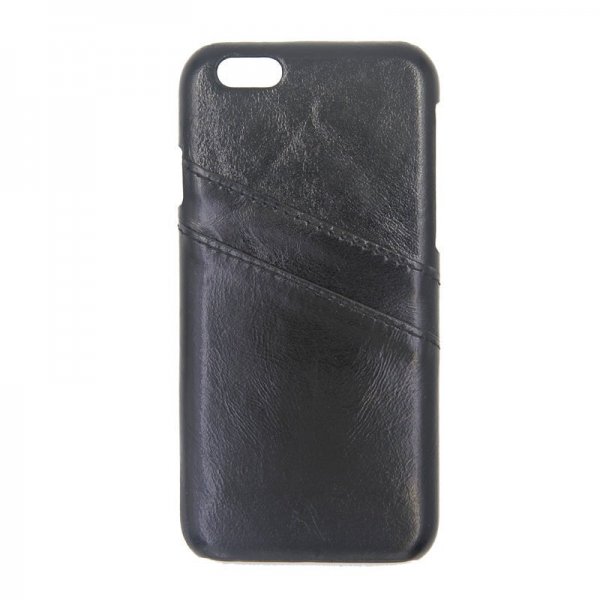 iPhone 6/6S Deksel Kortlomme Utside Svart