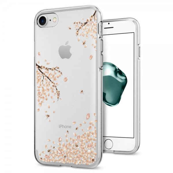 Spigen iPhone 7/8/SE Deksel Liquid Crystal Blossom Crystal Clear