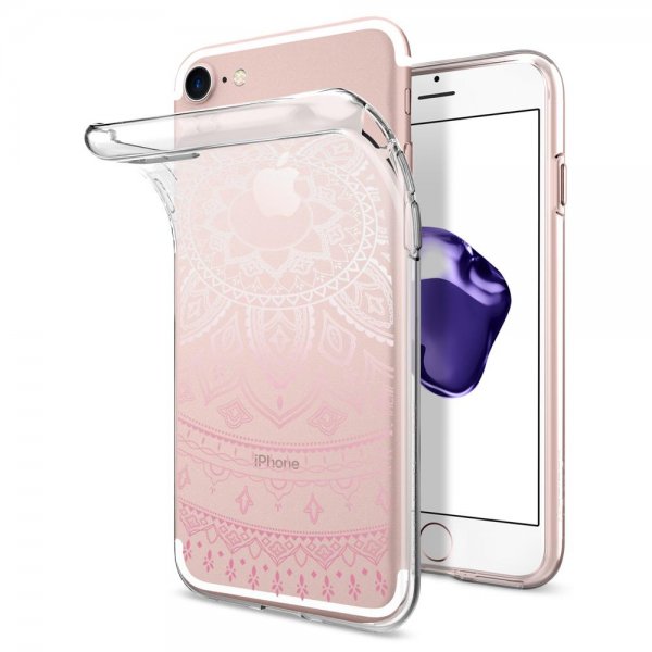 Spigen iPhone 7/8/SE Deksel Liquid Crystal Shine Pink