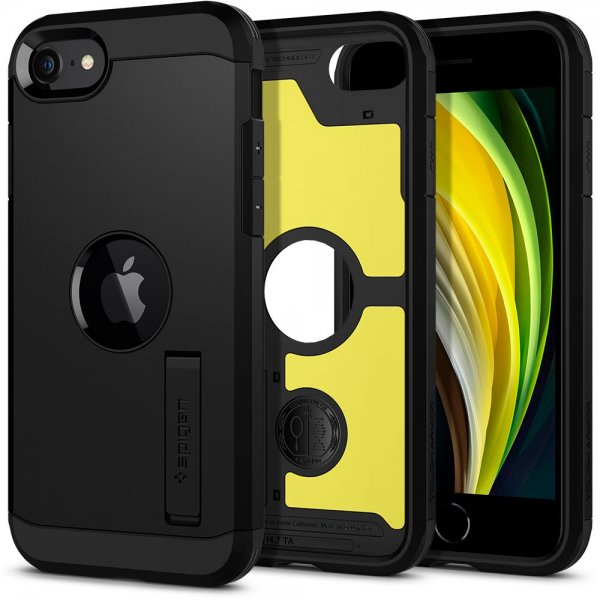 Spigen iPhone 7/8/SE Deksel Tough Armor Svart