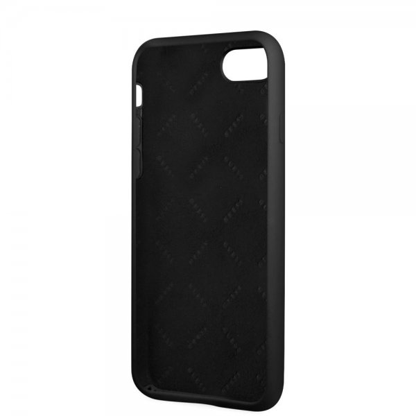 Guess iPhone 7/8/SE Deksel Metal Triangle Svart