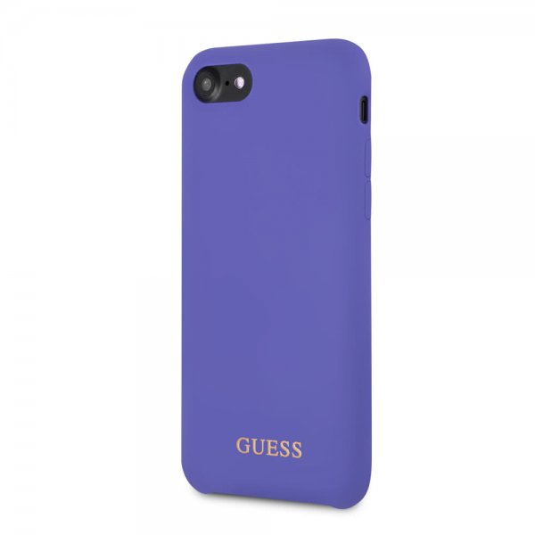 Guess iPhone 7/8/SE Deksel Silikoni Logo Lilla