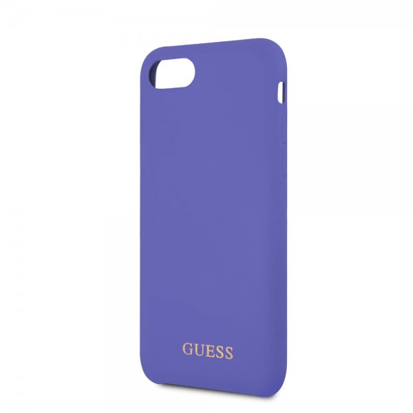 Guess iPhone 7/8/SE Deksel Silikoni Logo Lilla