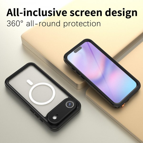 4smarts iPhone Air Deksel Stark IP68 MagSafe Svart