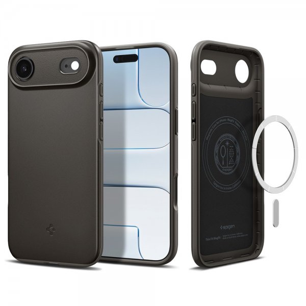 Spigen iPhone Air Deksel Thin Fit MagFit Gunmetal