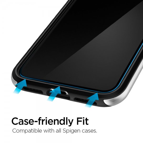 Spigen iPhone X/Xs/11 Pro Skjermbeskytter GLAS.tR ALIGNmaster 2-pack