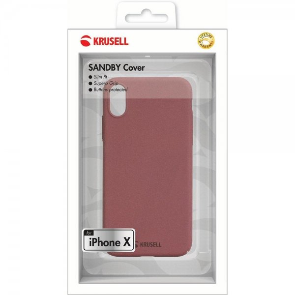 Krusell iPhone X/Xs Deksel Sandby Cover Rust