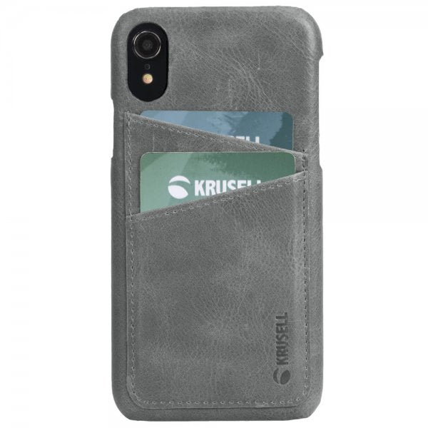 Krusell iPhone Xr Deksel Sunne CardCover Vintage Grey