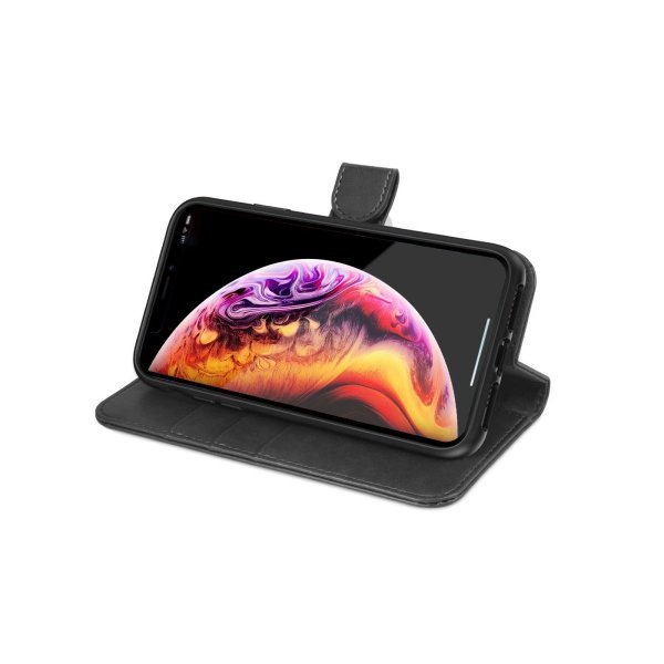 iPhone Xs Max Etui Detachable Wallet Case Svart